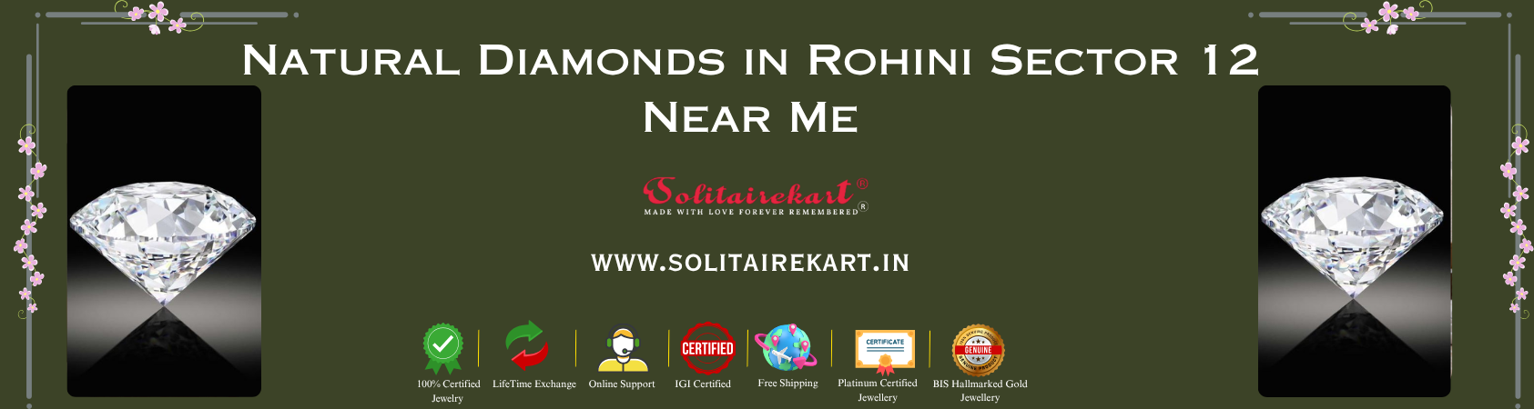Discover the Best Natural Diamonds in Rohini Sector 12 Near Me